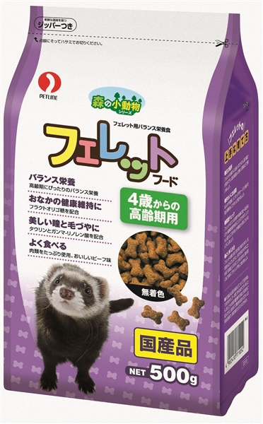 小動物 フェレットフード 4歳からの高齢期用 国産ペットフードならペットライン 小動物 フェレットフード 4歳からの高齢期用 国産ペットフードならペットライン